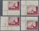 Kroatien: 1941 (15 Aug). Pictorials (Zagreb Cathedral). 2K Brown-carmine, Ordinary Paper, Four Mint - Kroatien