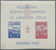 Kroatien: 1942 (25 Mar). Aviation Fund. Variety: Four Miniature Sheets, IMPERF, Ungummed, White Wove - Croatia