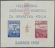 Kroatien: 1942 (25 Mar). Aviation Fund. Variety: Four Miniature Sheets, IMPERF, Ungummed, White Wove - Croatia