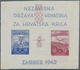 Kroatien: 1942 (25 Mar). Aviation Fund. Variety: Four Miniature Sheets, IMPERF, Ungummed, White Wove - Kroatien
