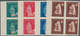 Kroatien: 1943 (3 Oct). Red Cross Fund. Set Of Ten, IMPERF, In Superb Mint Never Hinged Blocks Of Fo - Croatia