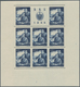 Delcampe - Kroatien: 1944. Labour Front. 3K50 +1 Scarlet, 12K50+6 Sepia, 18K+9 Blue And 32K+16 Green, Perf L 12 - Kroatien