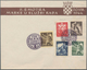 Kroatien: 1944, State Labor Service Unperforated With Decorativ Field And First Day Cancellation, 16 - Croatie