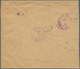 Lettland: 1935, Registered Cover, Left Side Shortend, To Chicago, ILL., Franked 10c Chocolate (SG 40 - Latvia