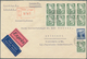 Lettland: 1938/1939, 35 S + 40 S Souvenir Sheet "construction Fund" Together With 9 X 10 S Deep Gree - Lettland