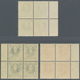 Liechtenstein: 1925, Johann II, 10 - 30 Rp Im Rand-Viererblock, Mi. 960,- - Covers & Documents