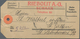Liechtenstein: 1934, 1.20 Fr. Freimarke Als EF Auf Koffer-Begleitzettel über 5,7 Kg Von Schaan, Stem - Covers & Documents