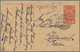 Liechtenstein - Ganzsachen: 1923, 25 Rp. Schloß Vaduz, Bedarfskarte Von Schaan Mit Bahnpost-Ambulant - Entiers Postaux