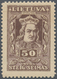 Litauen: 1920, National Assembly, 50sk. Brown/lilac, Special Edition, Mint Never Hinged. Only 1890 I - Lithuania