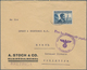 Litauen: 1939 Two Censored Covers With 60 C Blue With And Without Surcharge From Kaunas To Offenburg - Lithuania