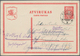 Litauen - Ganzsachen: 1933 Postal Stationery Card P 16 From Rokiskis To Frankfurt/Oder Redirected To - Lithuania
