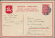 Litauen - Ganzsachen: 1937 Postal Stationery Card 35 Centai Red Commercially Used From Kaunas To Ber - Lituanie