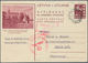 Litauen - Ganzsachen: 1940 Censored Postal Stationery Card With 35 Centai Brown Commercially Used Fr - Lituanie