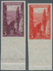 Luxemburg: 1923: "Wolfsschlucht/ Echternach" 3 Fr, Two Imperforated Essais/proofs In Different Color - Autres & Non Classés