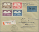 Luxemburg: 1932, Complete Set "Breguet Biplane" On Registered Cover From Luxembourg-Ville, 6.8.32, W - Autres & Non Classés