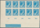 Luxemburg: 1944: Granduchess Charlotte, 3 1/2 F Light Blue, Imperforated Proof On Carton, Block Of T - Other & Unclassified