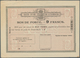 Delcampe - Luxemburg - Ganzsachen: 1884, 1 Fr. - 10 Fr. Bon De Poste, Complete Set With Ten Pieces, Unused, Mos - Stamped Stationery