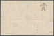 Malta: 1860. 4 Pence Rose, Tied By A25 Duplex Cancel, Black Framed P.D. Alongside On Letter To Genov - Malte