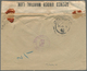 Malta: 1916, KEVII 3d With KGV 1/2d (2), 1d Tied Mute "star" To Registered Cover To Balboa/Canal Zon - Malte
