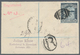 Malta: 1899, 10s. Blue-black, Single Franking (some Flat Perfs) On Registered Cover To Radebeul/Germ - Malte
