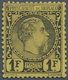 Monaco: 1885, 1fr. Black On Yellow, Fresh Colour, Mainly Well Perfroated With Few Short Perfs, Mint - Gebraucht