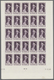 Delcampe - Monaco: 1949, 100th Birthday Of Prince Albert I. Complete Set Of Eight In IMPERFORATE Blocks Of 25 F - Gebraucht