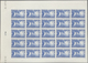 Delcampe - Monaco: 1949, 100th Birthday Of Prince Albert I. Complete Set Of Eight In IMPERFORATE Blocks Of 25 F - Gebraucht