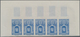 Monaco: 1948/1949, Pictorial Definitives Complete Set Of 13 In IMPERFORATE Marginal Strips Of Five, - Oblitérés