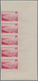 Delcampe - Monaco: 1948/1949, Pictorial Definitives Complete Set Of 13 In IMPERFORATE Marginal Strips Of Five, - Oblitérés