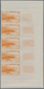 Delcampe - Monaco: 1948/1949, Pictorial Definitives Complete Set Of 13 In IMPERFORATE Marginal Strips Of Five, - Oblitérés