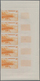 Delcampe - Monaco: 1948/1949, Pictorial Definitives Complete Set Of 13 In IMPERFORATE Marginal Strips Of Five, - Gebraucht