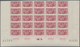 Monaco: 1951, Visiting Card Stamps Complete Set Of Five In IMPERFORATE Blocks Of 25 From Lower Margi - Oblitérés