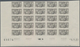 Monaco: 1951, Visiting Card Stamps Complete Set Of Five In IMPERFORATE Blocks Of 25 From Lower Margi - Oblitérés