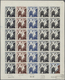 Monaco: 1955, Airmails "Water Birds", 100fr. To 1000fr., Complete Set Of Four Values Each As Imperfo - Gebraucht