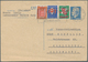 Monaco - Ganzsachen: 1955 Uprated Postal Stationery Card 12 Franc Blue From Monte Carlo To Karlsruhe - Ganzsachen