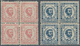 Montenegro: 1890. Prince Nicholas. Third Printing. Set Of Seven, Perf 10½, Stamps 2-2½ Mm Apart, Thi - Montenegro