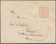 Montenegro: 1892, Envelope To Austria (Moravia) Franked Second Printing 7n Pale Venetian Red, Perf 1 - Montenegro