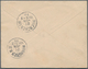 Montenegro: 1892, Envelope To Germany Franked With Second Printing 2n And 3n With Third Printing 7n - Montenegro