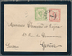 Montenegro: 1896, Mourning Envelope To Switzerland, Franked 3n Green, Perf 11½ And 7n Rose, Perf 10½ - Montenegro