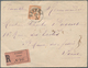 Montenegro: 1900, Commercial Registered Letter To France Single Franked 1894 New Values 20n Orange-b - Montenegro