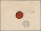 Montenegro: 1900, Commercial Registered Letter To France Single Franked 1894 New Values 20n Orange-b - Montenegro