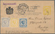 Montenegro - Ganzsachen: 1891, U. P. U. Stationery Card 2n Yellow, Uprated For Registration To BAVAR - Montenegro