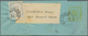 Montenegro - Ganzsachen: 1895, 2n Yellow/pale Blue Wrapper, Vertically Laid Paper, To An Address In - Montenegro