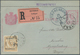 Montenegro - Ganzsachen: 1896. 5 N Carmine/pale Blue Prince Nicholas Letter Card Of 1894 (only Top M - Montenegro