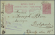 Montenegro - Ganzsachen: 1915, 10p Rose King Nicholas I Stationery Card (“Response” Part Used) To An - Montenegro