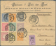 Niederlande: 1899, Wonderful Eight Color Franking On Registered Letter From "Grand-Hotel" In Valkenb - Autres & Non Classés