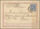 Niederlande - Ganzsachen: 1877, Two Stationery Card Forerunners (cards Toned) With Violet Border In - Postal Stationery