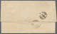 Norwegen: 1874. Envelope (horizontal Fold) Addressed To France Bearing Yvert 16, 1s Green And Yvert - Briefe U. Dokumente