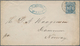 Norwegen: 1883, INCOMING MAIL: Portugal, 50 R Blue Luis I., Single Franking On Cover From SETUBAL, 1 - Lettres & Documents