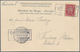 Norwegen: 1901 AK Laatefossen I Hardanger Via Hamburg (there Postmarked With Ship's Postmark) To Fre - Briefe U. Dokumente
